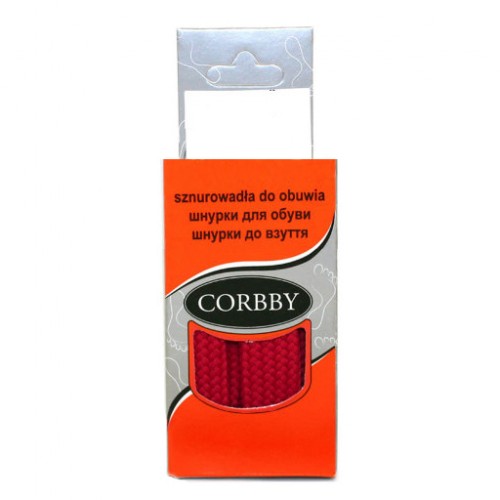 Шнурки для обуви 90см. плоские (красные) CORBBY арт.corb5245c